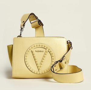 Valentino Yellow Kiki Rock Leather Crossbody